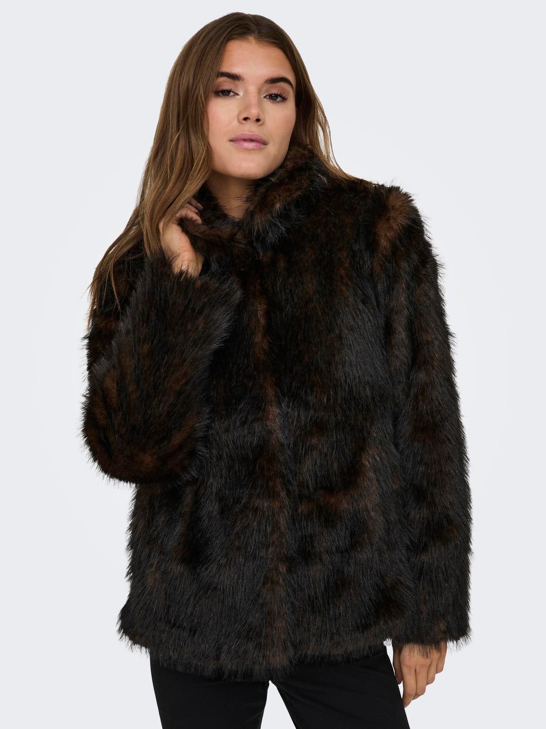 Faux fur 2025 jacket only