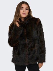 ONLY Faux fur jacket -Toasted Coconut - 15301163