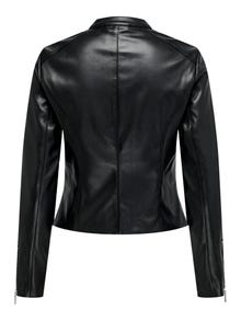 ONLY Faux leather jacket -Black - 15301173