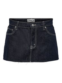 ONLY Mid waist Mini-rok -Dark Blue Denim - 15301264