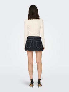 ONLY Mid waist Mini skirt -Dark Blue Denim - 15301264