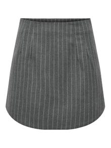 ONLY Mini nederdel -Dark Grey Melange - 15301267