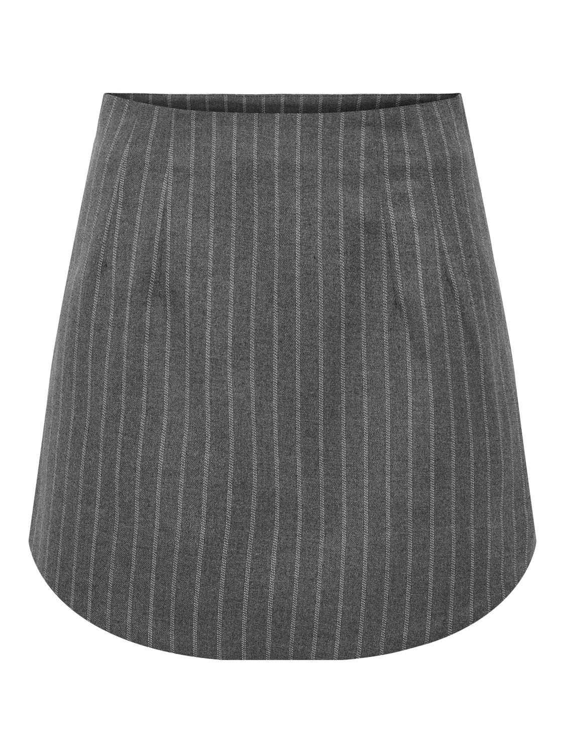 ONLY Mini nederdel -Dark Grey Melange - 15301267