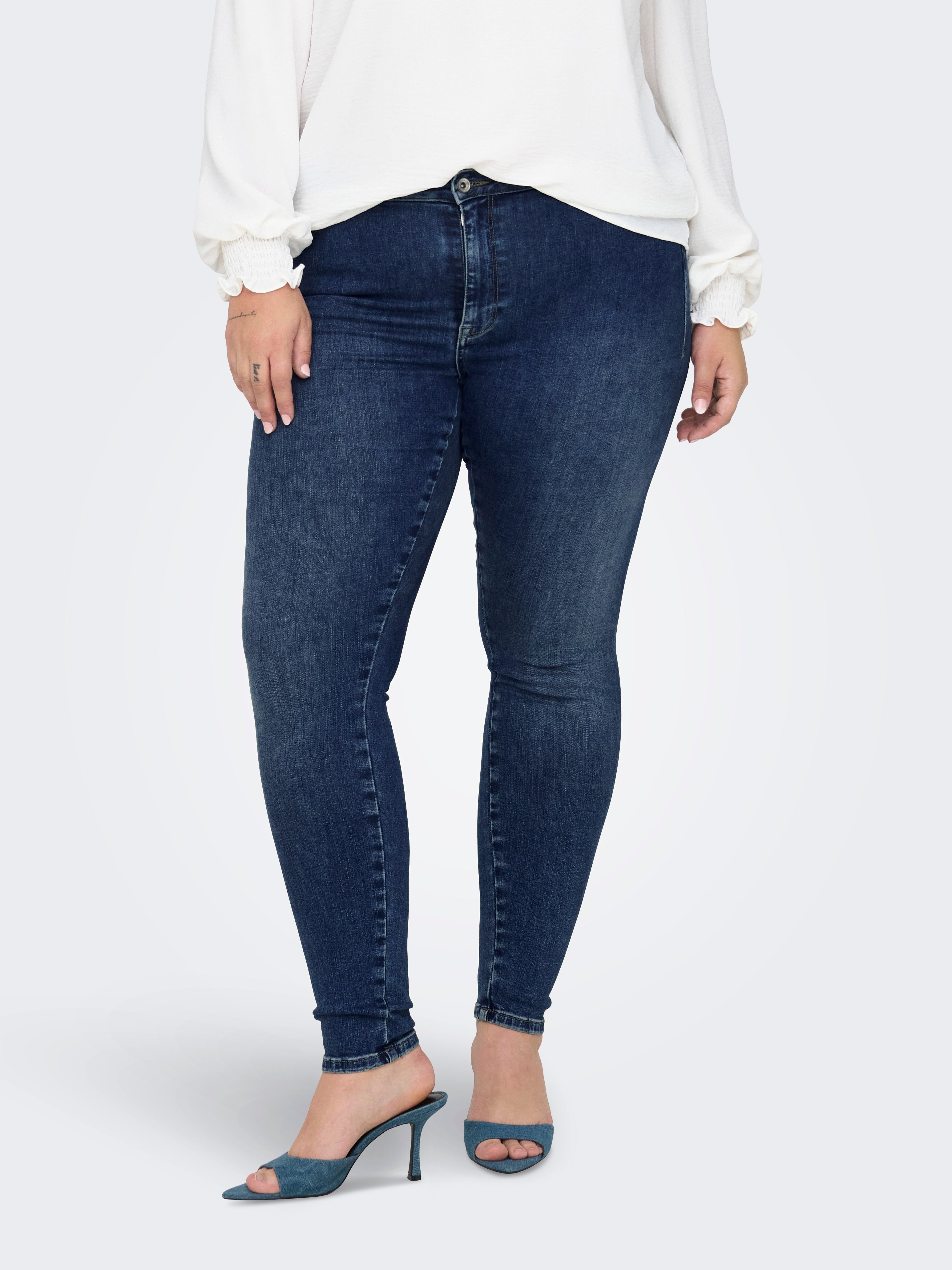 Carshape Mittlere Taille Skinny Fit Jeans