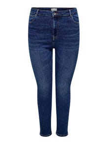 ONLY Jeans Skinny Fit Taille haute -Dark Blue Denim - 15301293