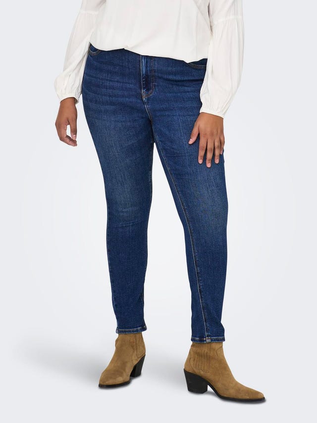 ONLY Skinny Fit Hohe Taille Jeans - 15301293