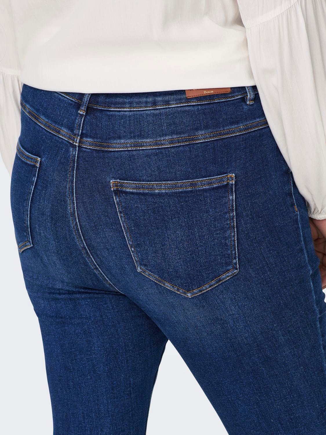 ONLY Skinny fit High waist Jeans -Dark Blue Denim - 15301293