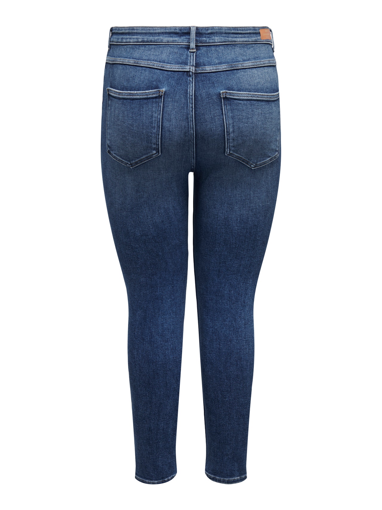 ONLY Jeans Skinny Fit Taille haute -Medium Blue Denim - 15301297