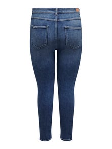 ONLY Skinny Fit Hohe Taille Jeans -Medium Blue Denim - 15301297