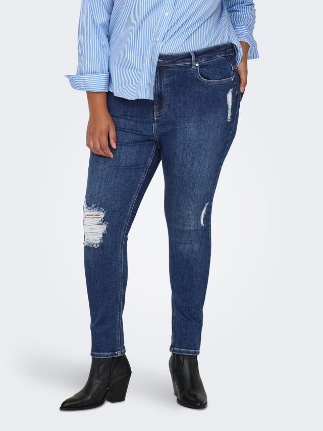 ONLY Skinny Fit Hohe Taille Jeans - 15301297