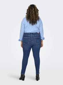 ONLY Skinny Fit Høy midje Jeans -Medium Blue Denim - 15301297