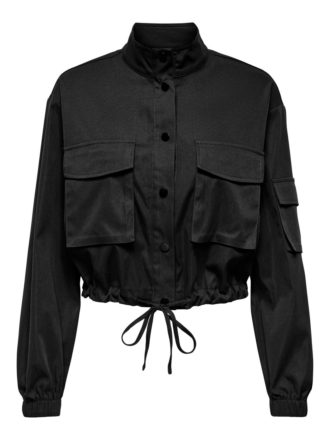 ONLY High stand-up collar Otw Bomber -Black - 15301343