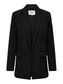 ONLY Loose Fit Reverse Blazer -Black - 15301347