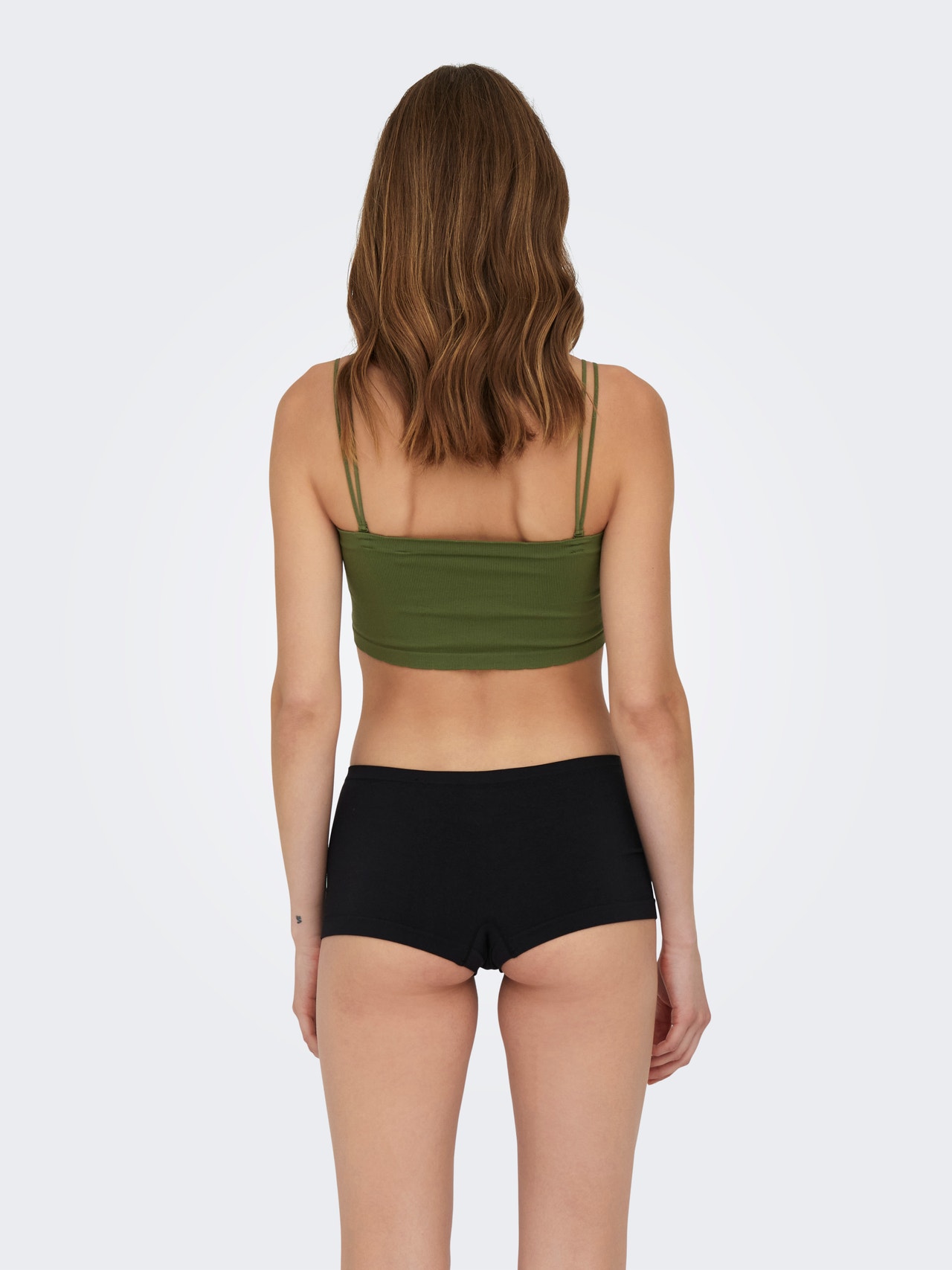 ONLY Rib bandeau top -Winter Moss - 15301363