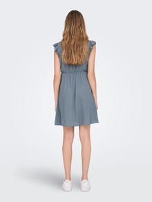 ONLY Normal geschnitten V-Ausschnitt Kurzes Kleid -Blue Mirage - 15301378