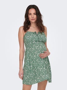 ONLY Enger Schnitt V-Ausschnitt Maternity Kurzes Kleid -Fairway - 15301389