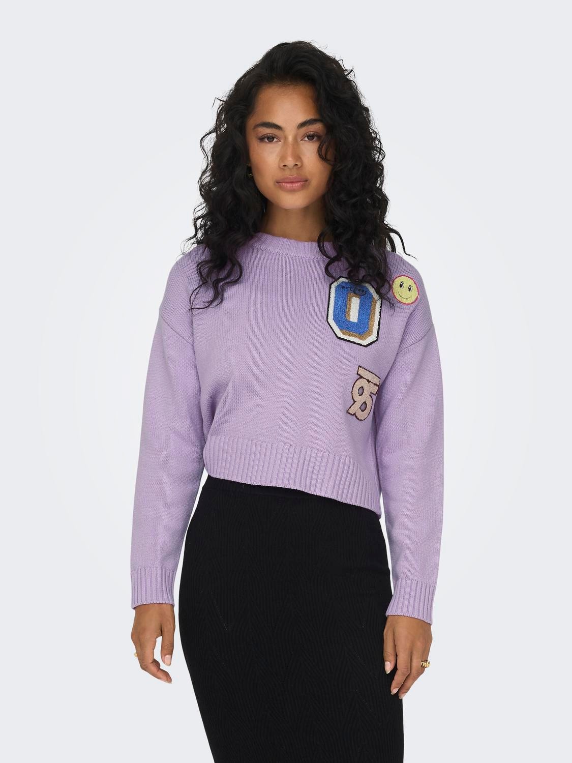 ONLY Pull-overs Col rond -Lavendula - 15301511