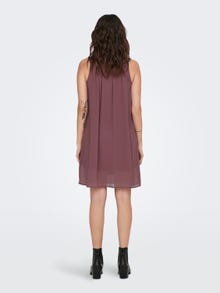 ONLY Regular Fit High neck Maternity Short dress -Rose Brown - 15301520