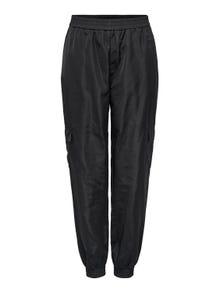 ONLY Pantalones Corte regular Cintura media -Black - 15301582