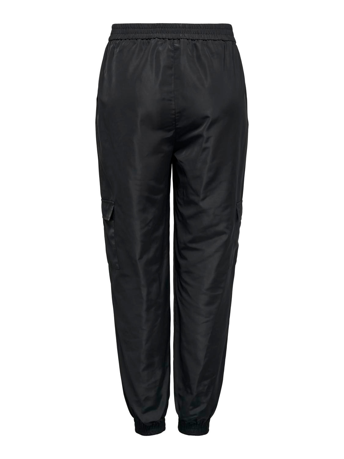 ONLY Cargo trousers with mid waist -Black - 15301582