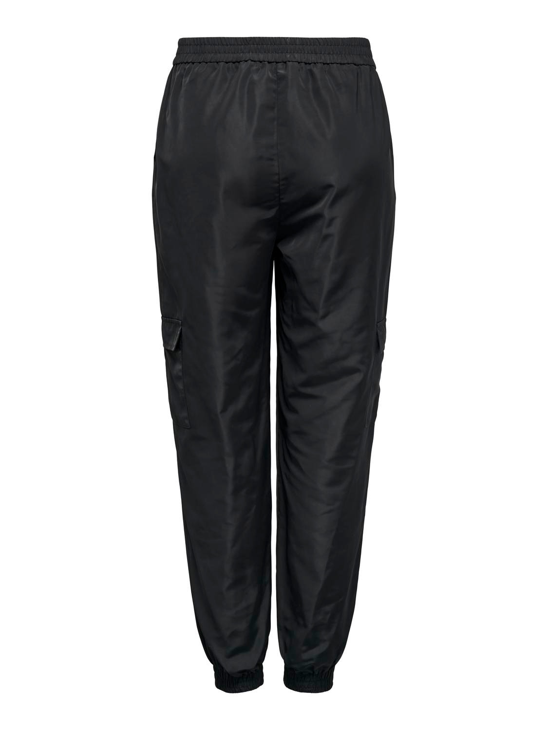 ONLY Pantalones Corte regular Cintura media -Black - 15301582