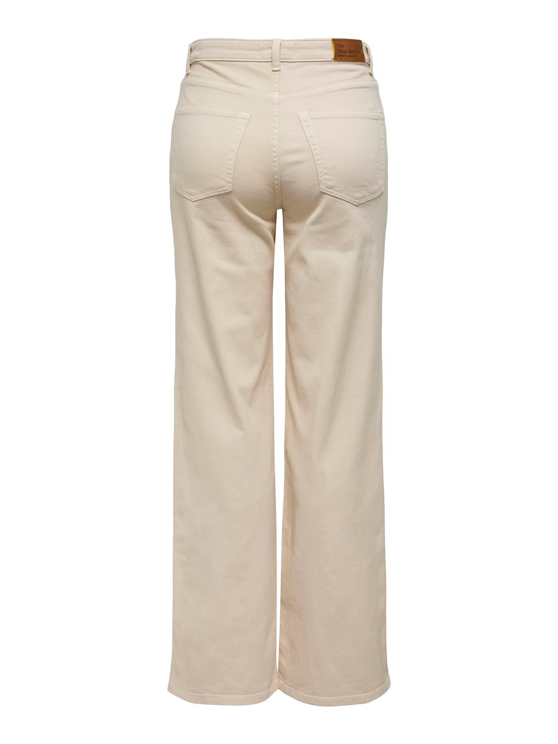 ONLY High waisted pants -Pumice Stone - 15301834