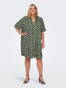 ONLY Normal geschnitten V-Ausschnitt Kurzes Kleid -Ponderosa Pine - 15301927