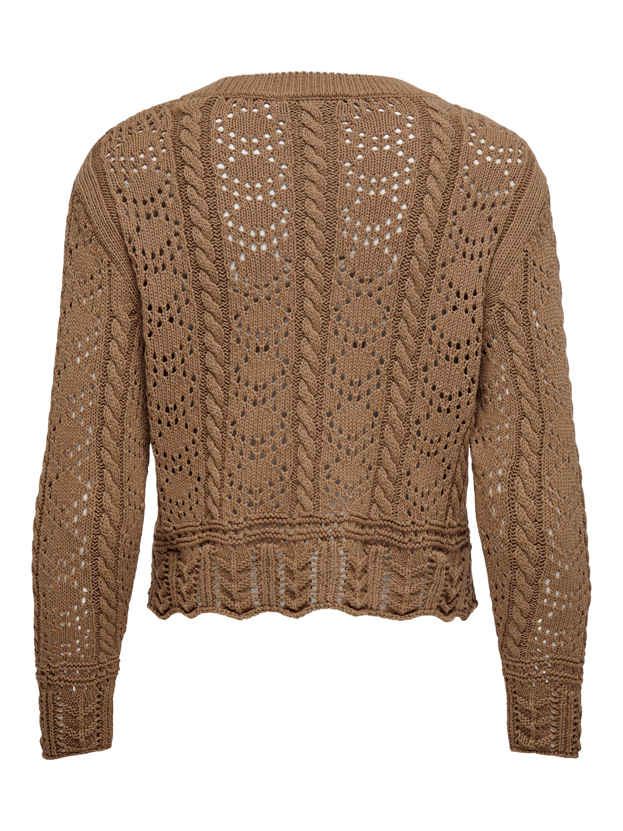 ONLY Normal passform O-ringning Pullover -Toasted Coconut - 15301976