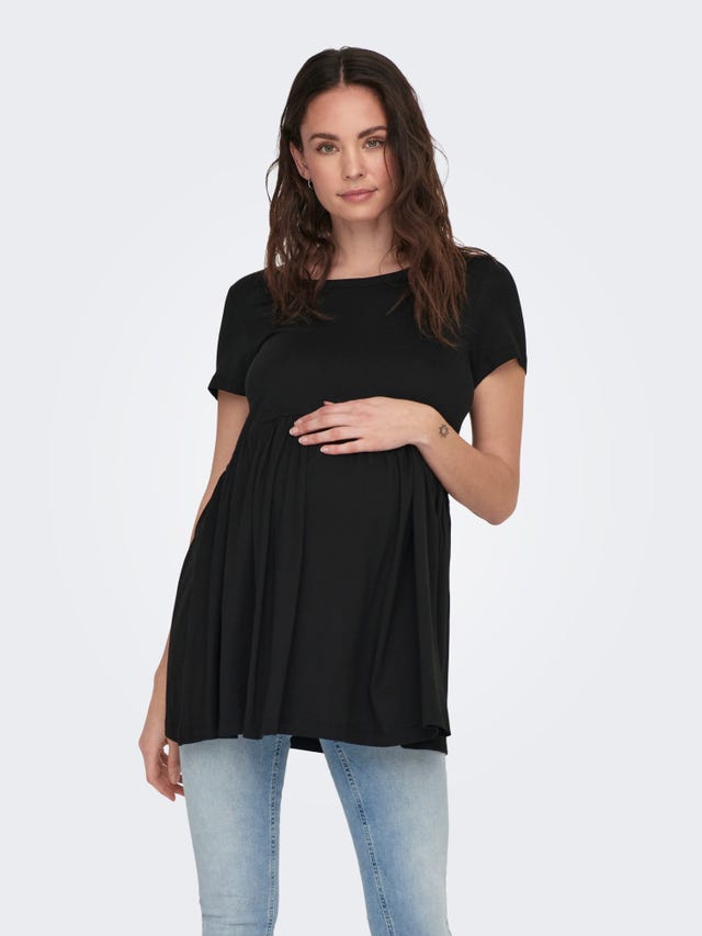 ONLY Regular Fit Crew neck Maternity Top - 15302019