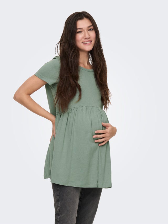 ONLY Regular Fit Crew neck Maternity Top - 15302019