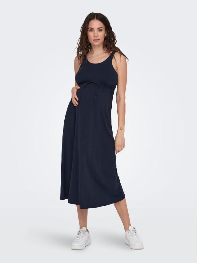 ONLY Regular Fit Round Neck Maternity Long dress - 15302023