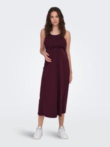 ONLY Mama sleeveless midi dress -Winetasting - 15302023