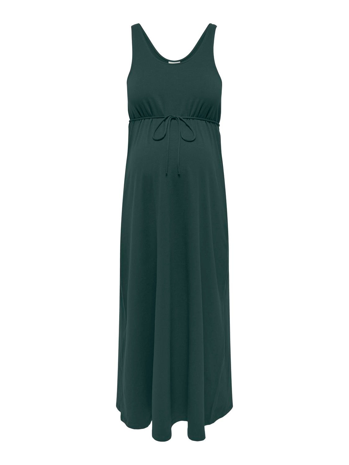 ONLY Regular fit O-hals Zwangerschap Lange jurk -Green Gables - 15302023