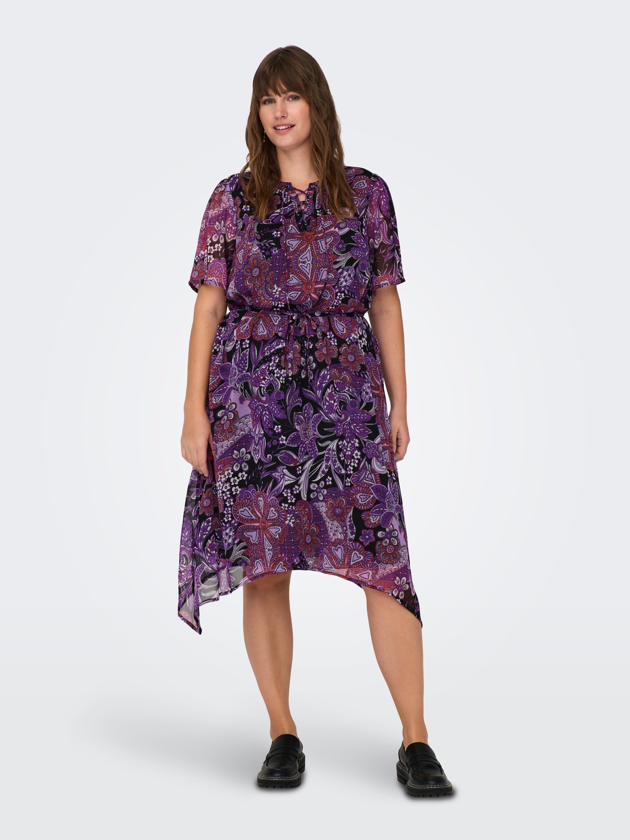 ONLY Curvy o-hals kjole -Lavendula - 15302050