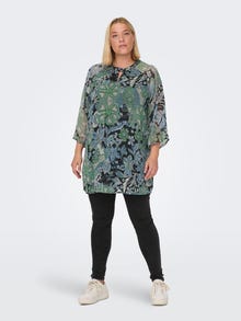 ONLY Curvy o-neck long top -Windward Blue - 15302059