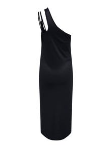 ONLY Regular Fit Én skulder Maternity Lang kjole -Black - 15302094