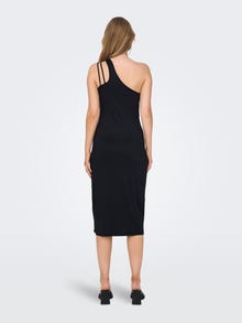 ONLY Regular Fit Én skulder Maternity Lang kjole -Black - 15302094