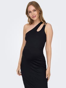 ONLY Mama One Shoulder Maxi Dress -Black - 15302094