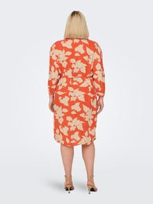 ONLY curvy midi kjole med print -Tigerlily - 15302130