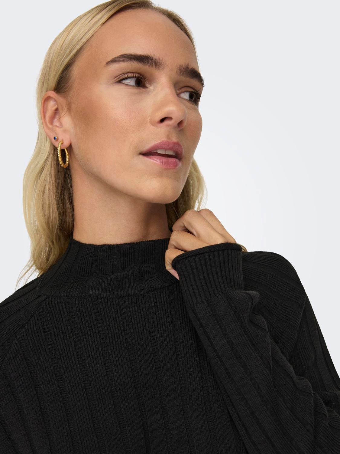 ONLY Pull-overs Col haut -Black - 15302180