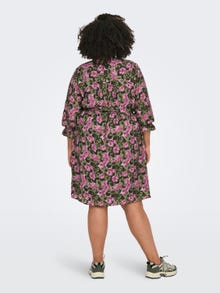 ONLY Regular Fit V-Neck Midi dress -Winter Moss - 15302197