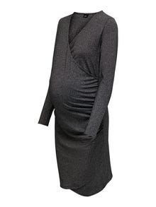 ONLY Mama v-neck dress -Black - 15302251