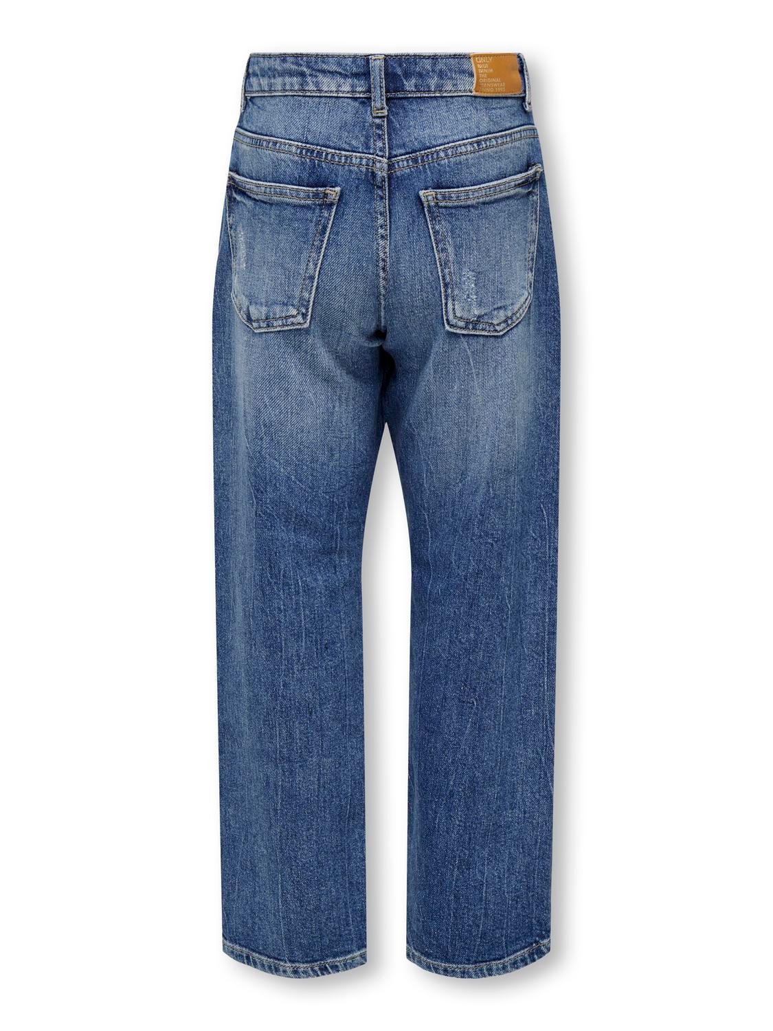 ONLY Wide Leg Fit Jeans -Medium Blue Denim - 15302272