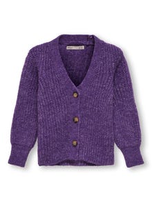 ONLY Regular Fit V-Neck Knit Cardigan -Amaranth Purple - 15302337