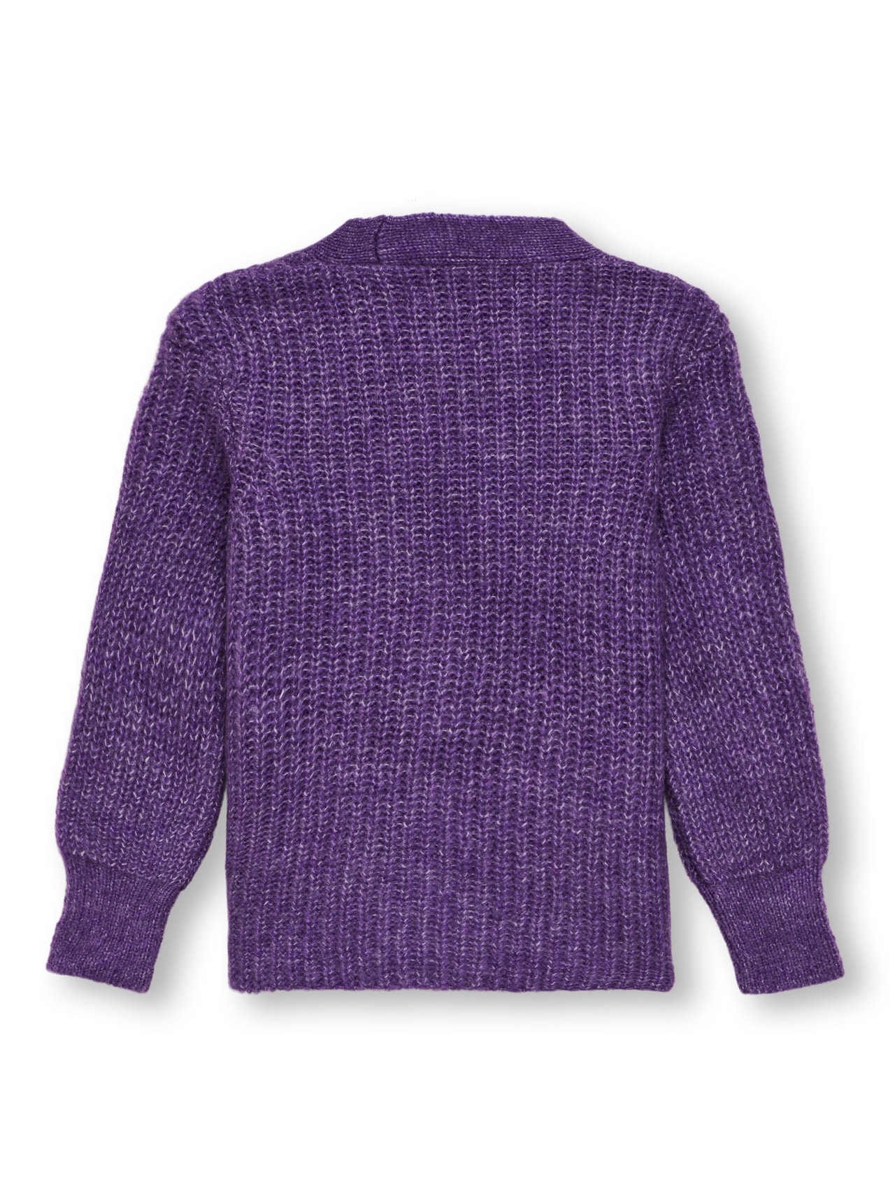 ONLY Cárdigan de punto Corte regular Cuello en V -Amaranth Purple - 15302337