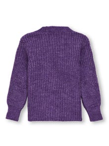 ONLY Normal geschnitten V-Ausschnitt Strickjacke -Amaranth Purple - 15302337