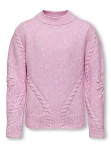 ONLY high-neck knitted pullover -Pink Lady - 15302340