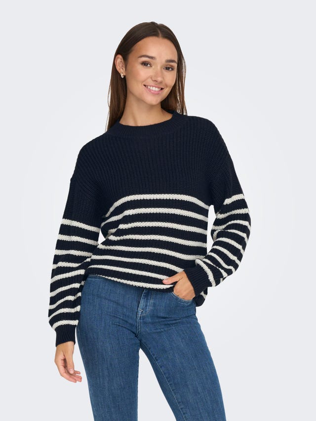ONLY Striped knitted pullover - 15302344