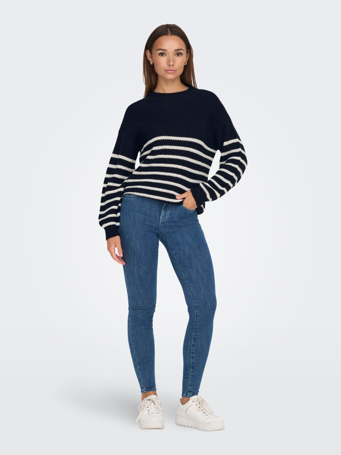 ONLY High neck Pullover -Sky Captain - 15302344