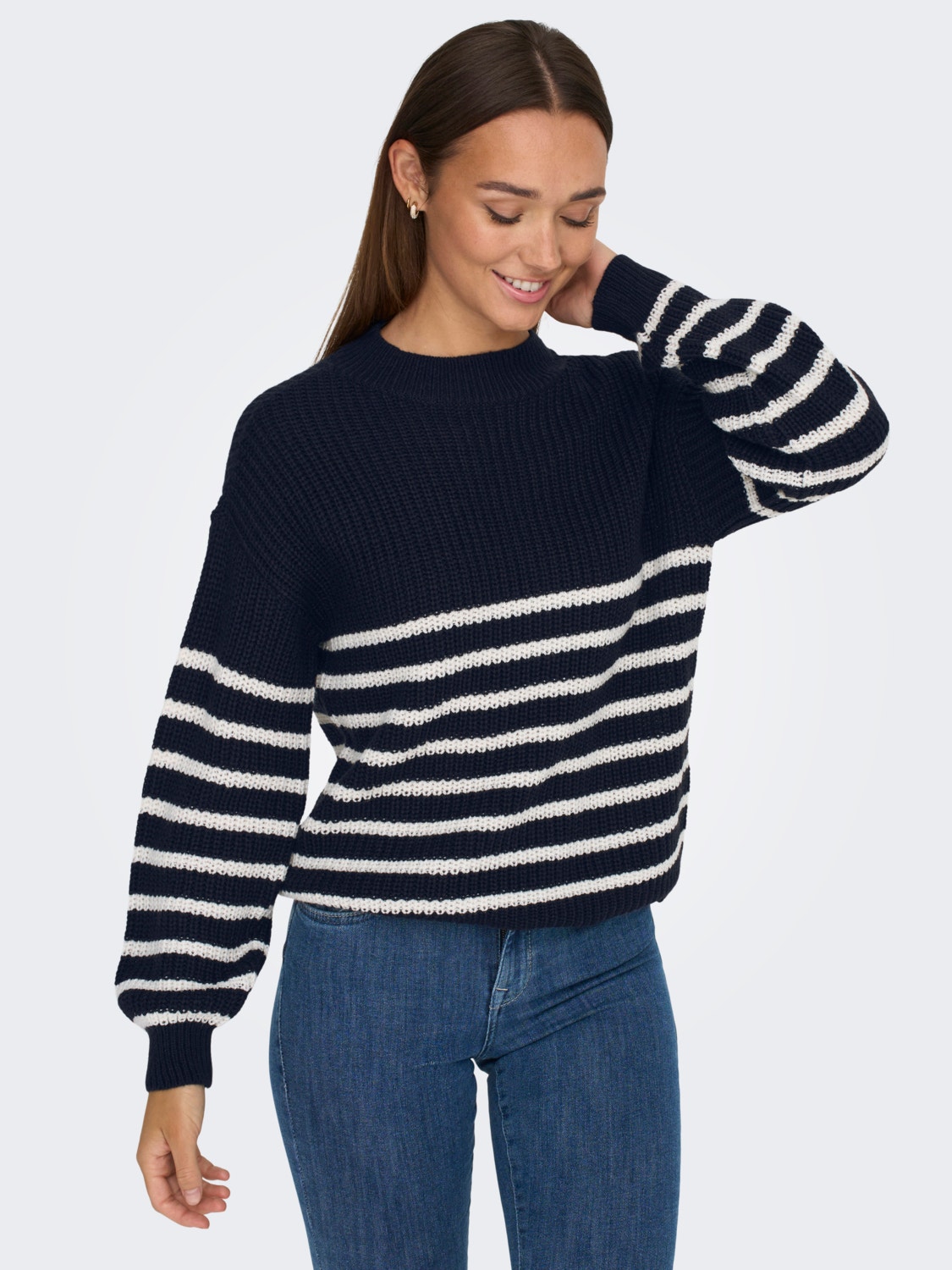 ONLY High neck Pullover -Sky Captain - 15302344
